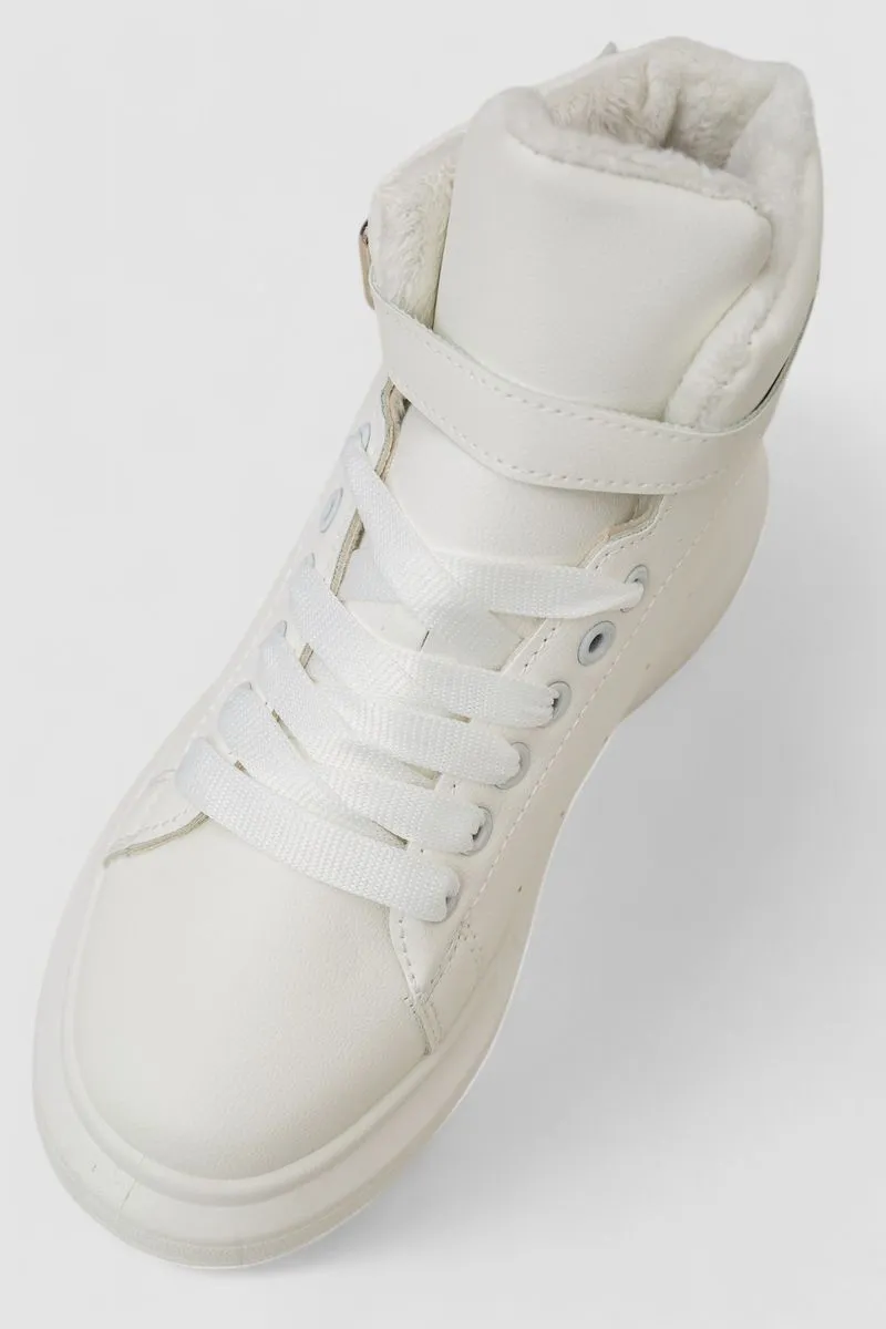 Черевики зимові жіночі на хутрі, колір білий, 248RA2251