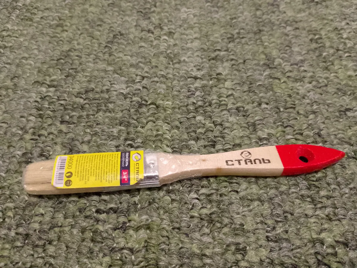 ПЕНЗЕЛЬ МАЛЯРНИЙ СТАЛЬ 34000 3/4  ТИП "СТАНДАРТ" 19 ММ